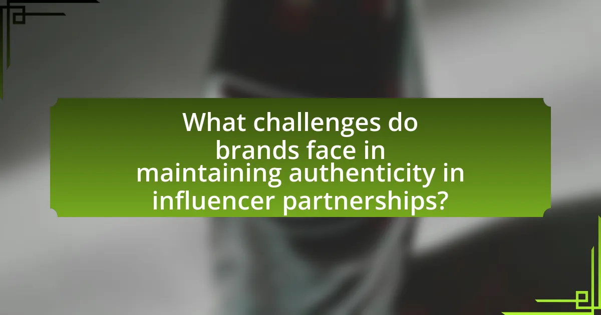 What challenges do brands face in maintaining authenticity in influencer partnerships?