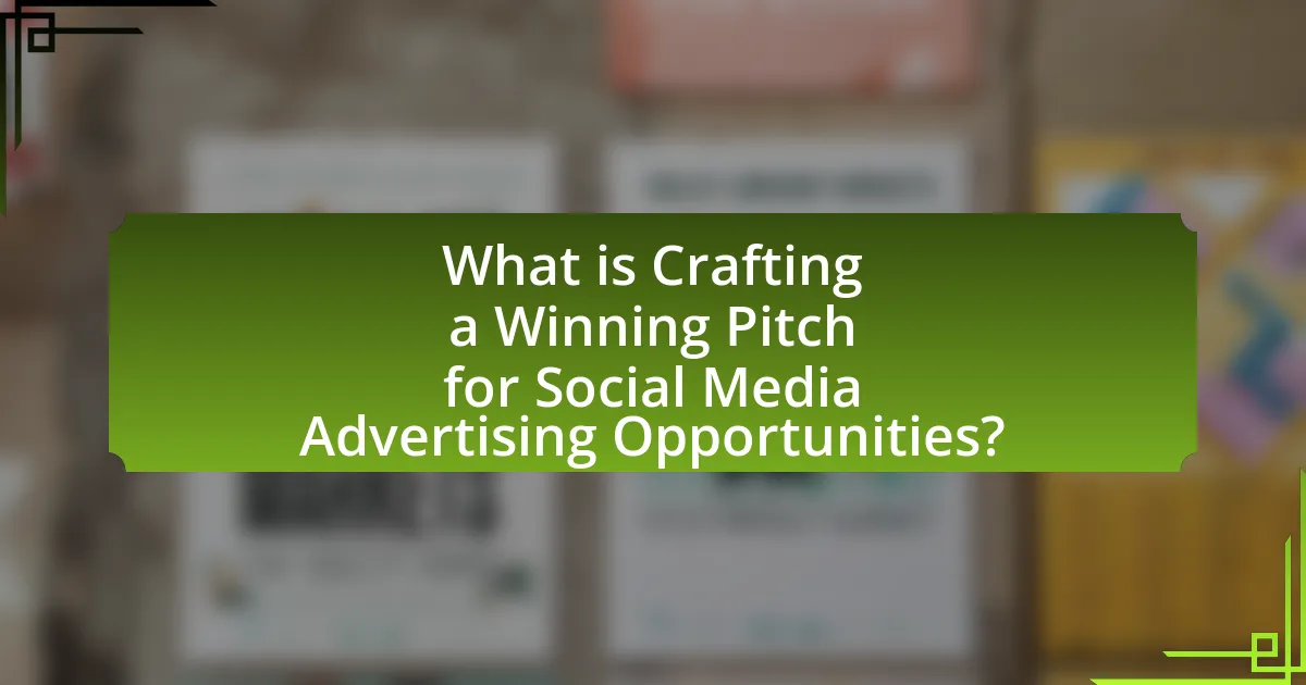 What is Crafting a Winning Pitch for Social Media Advertising Opportunities?